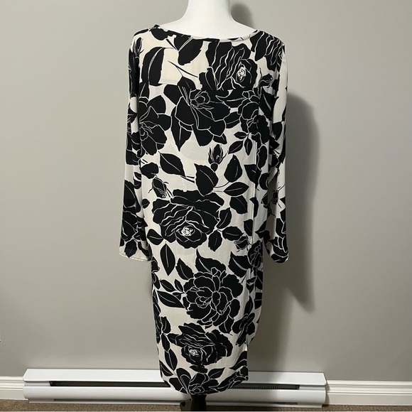 Joseph Ribkoff Floral Print High Low Long Sleeve Tunic Top - Picture 7 of 11